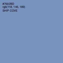 #7692BD - Ship Cove Color Image